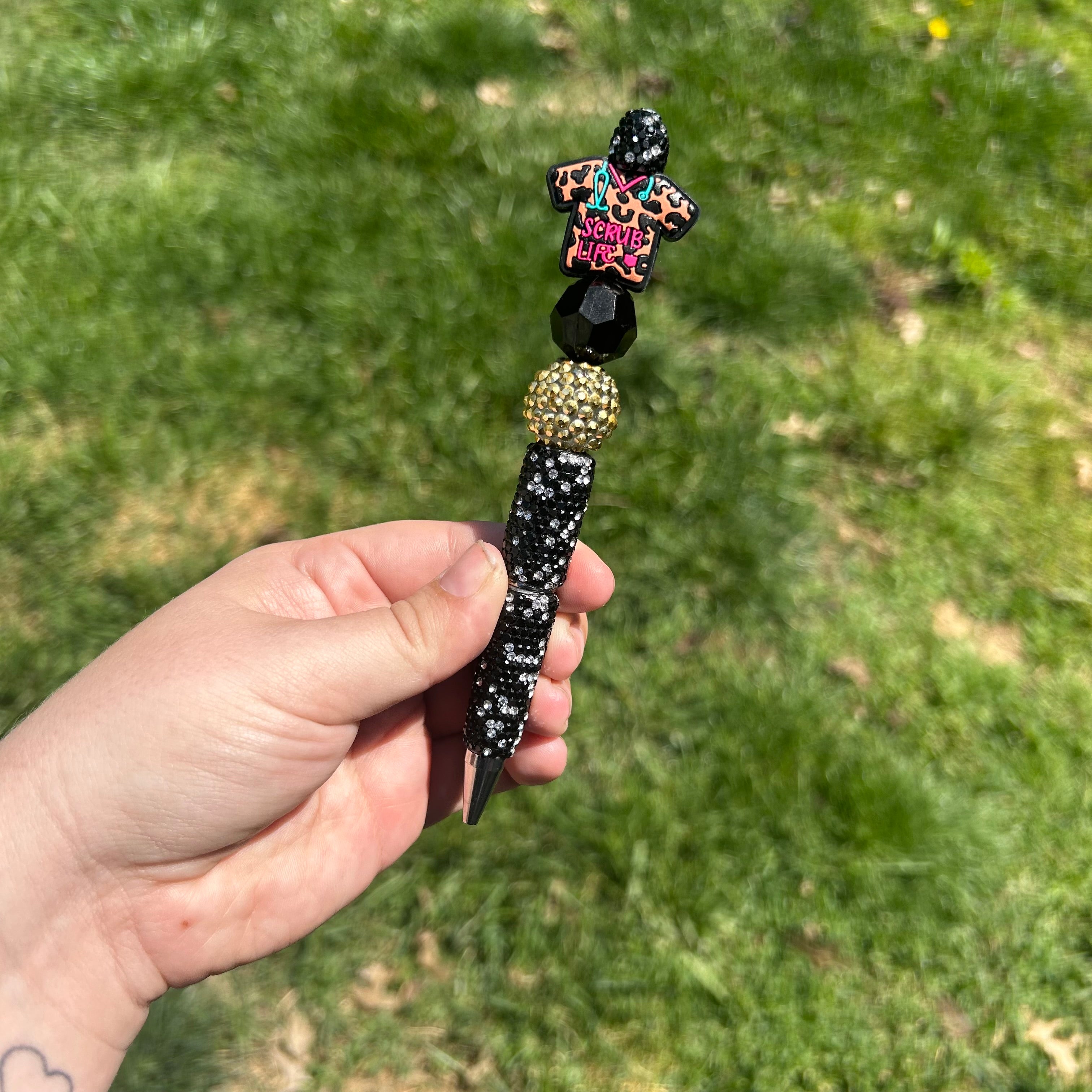 Pre-Made Focal Rhinestone Pen