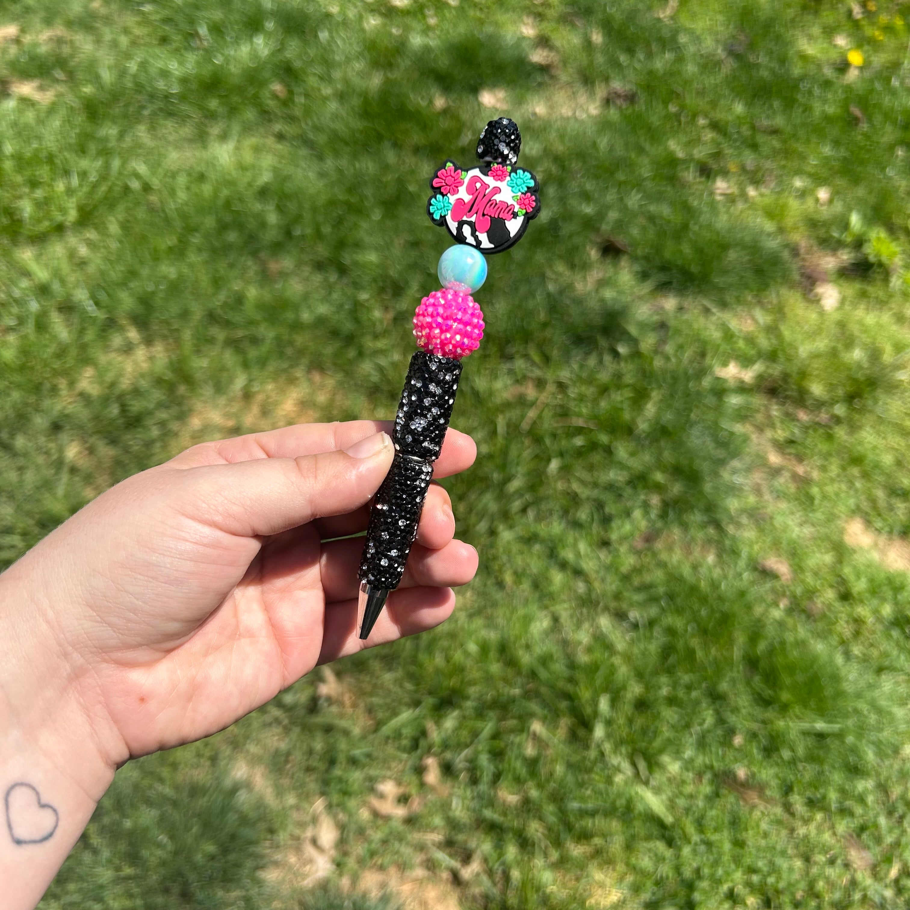 Pre-Made Focal Rhinestone Pen