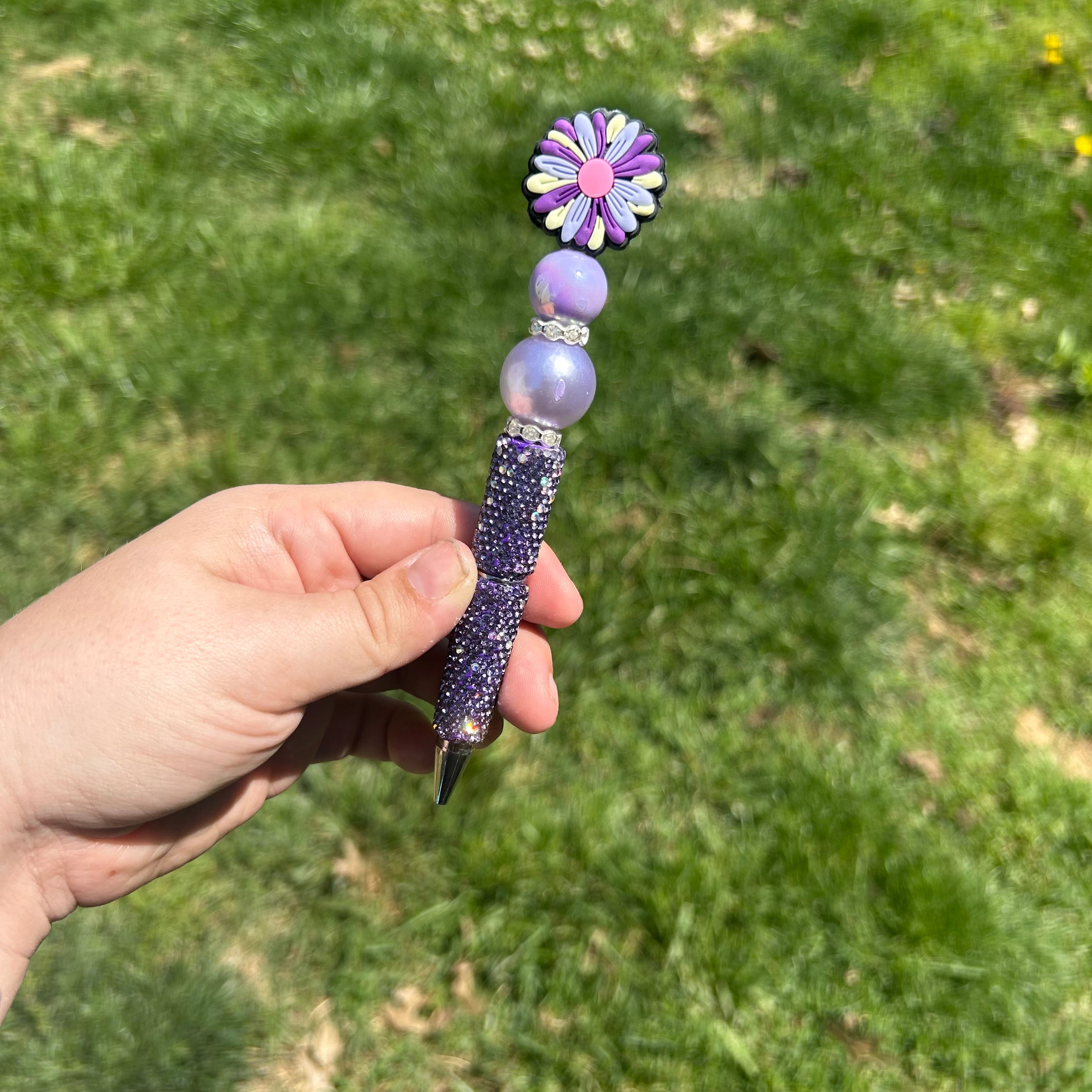 Pre-Made Focal Rhinestone Pen