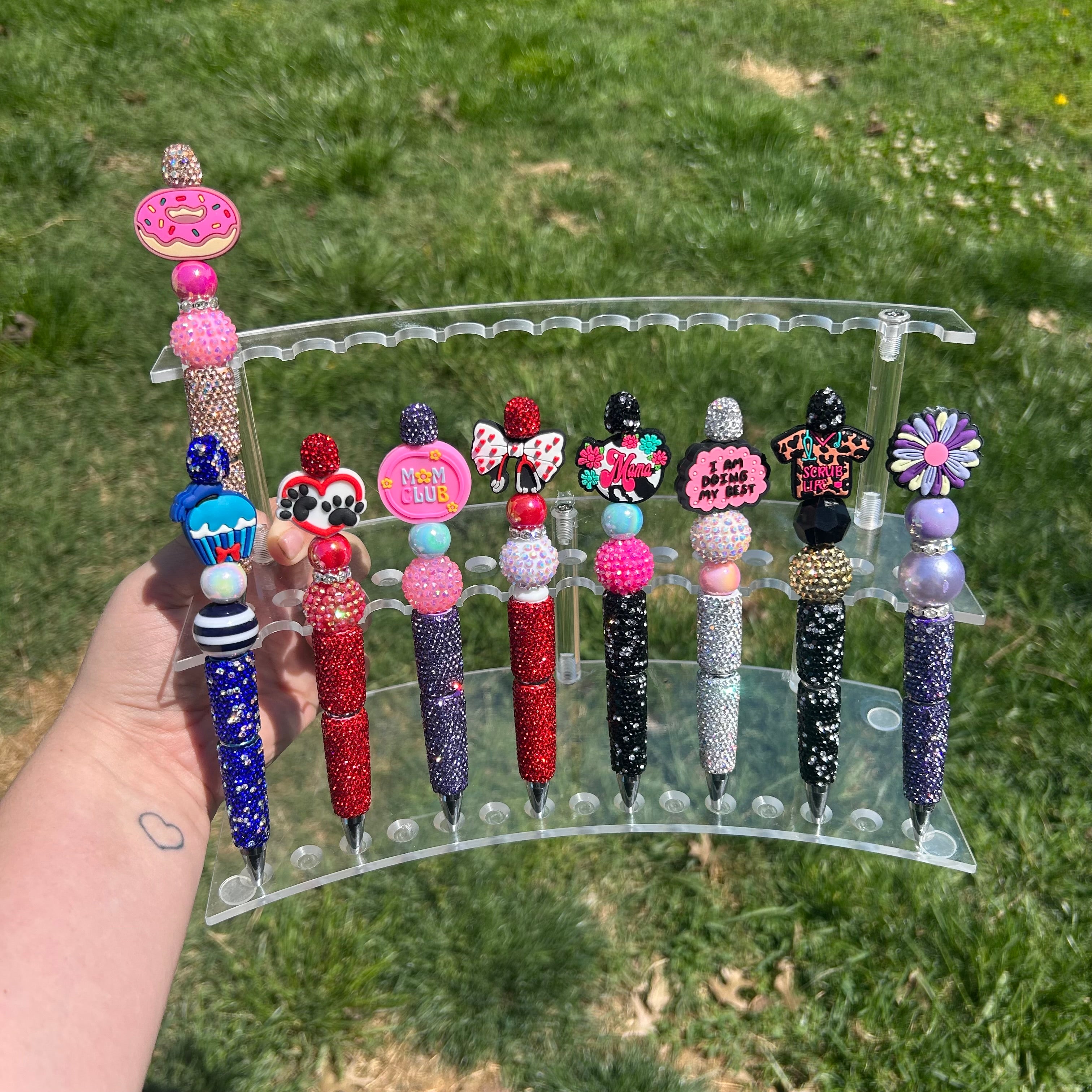 Pre-Made Focal Rhinestone Pen
