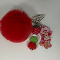 Strawberry Shortcake inspired keychain