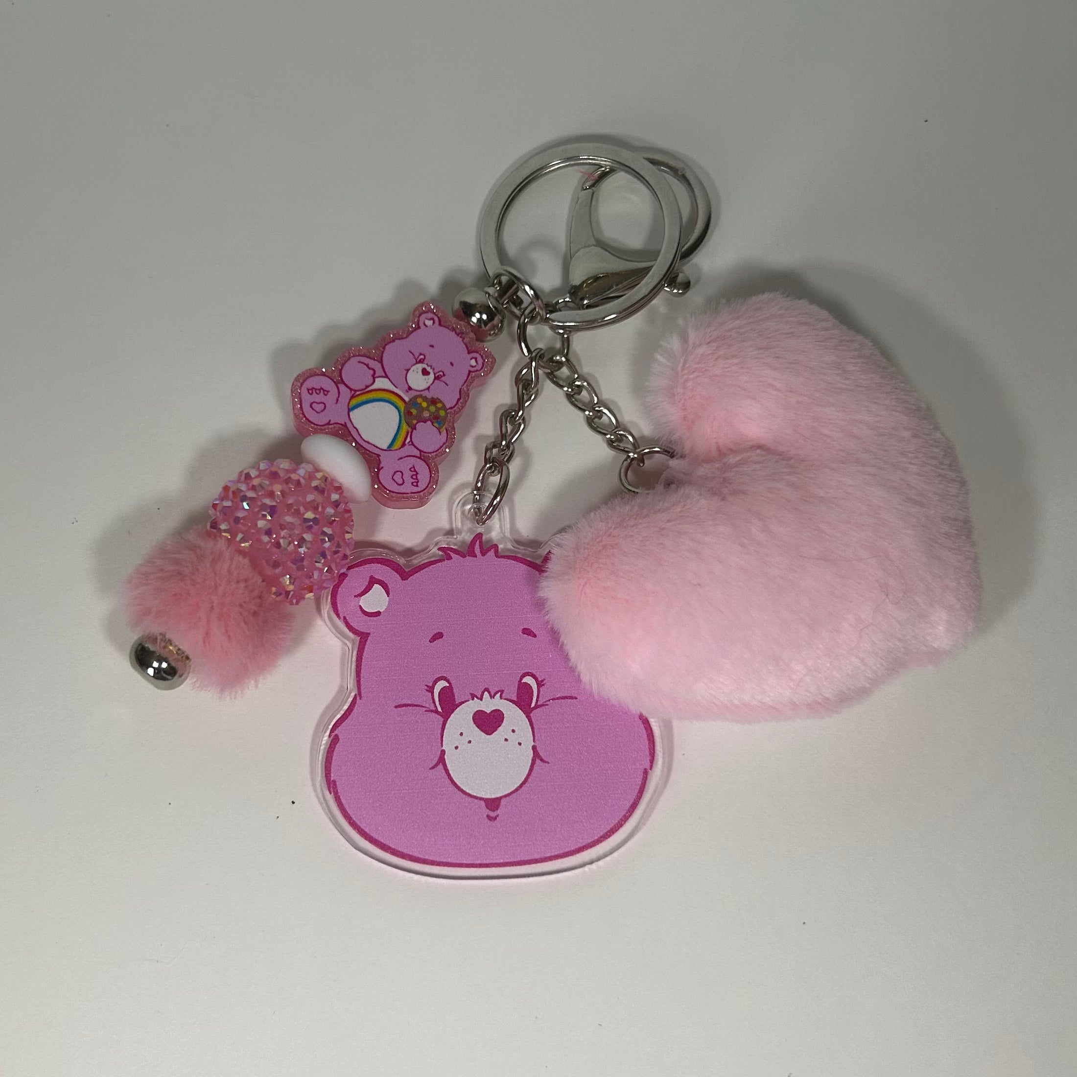 Cheer Bear inspired keychain